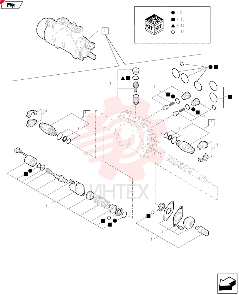 HYD VALVE SECTION 85825469