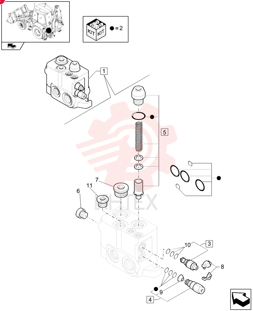 HYD VALVE SECTION