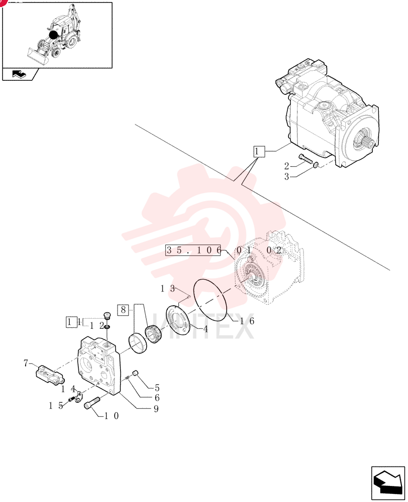 HYDRAULIC PUMP,71 CC