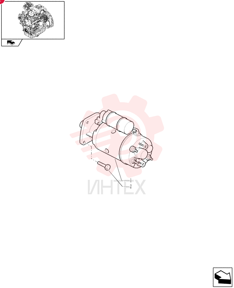 STARTER MOTOR,12V, 2.7kW 86992395 (1)