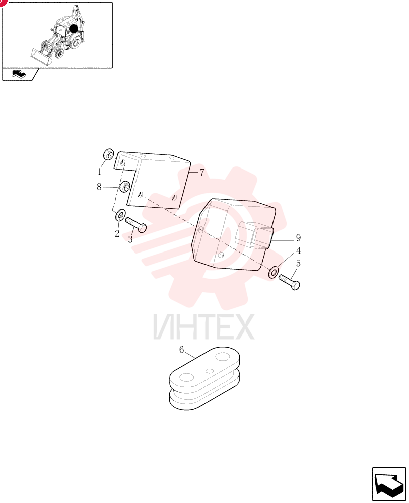 NUT,M6 x 1, Cl 8