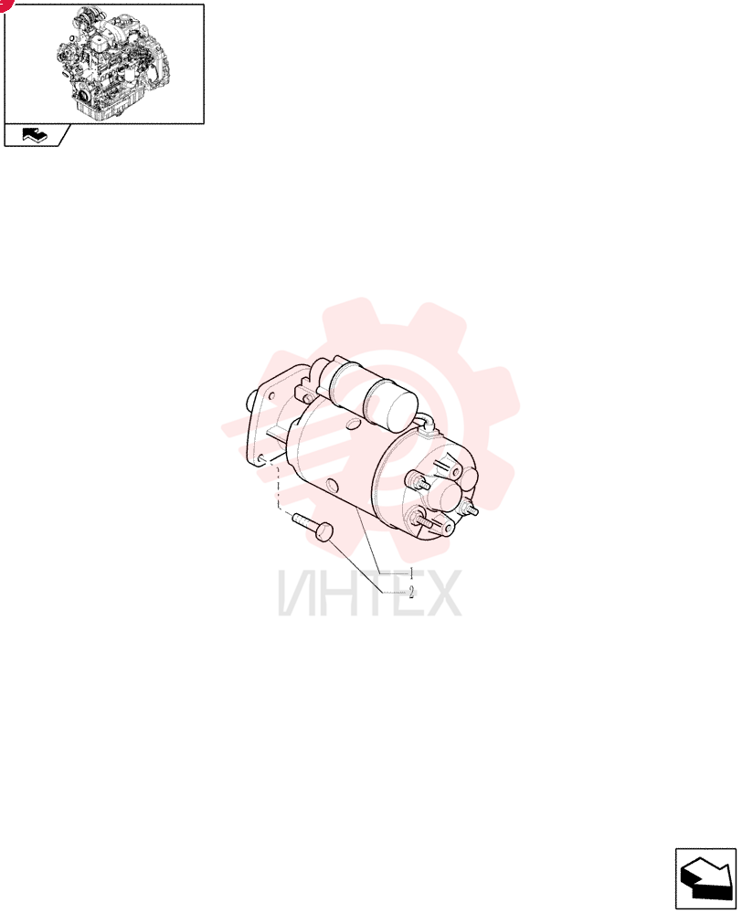STARTER MOTOR,12V, 2.7kW 86992395 (1)