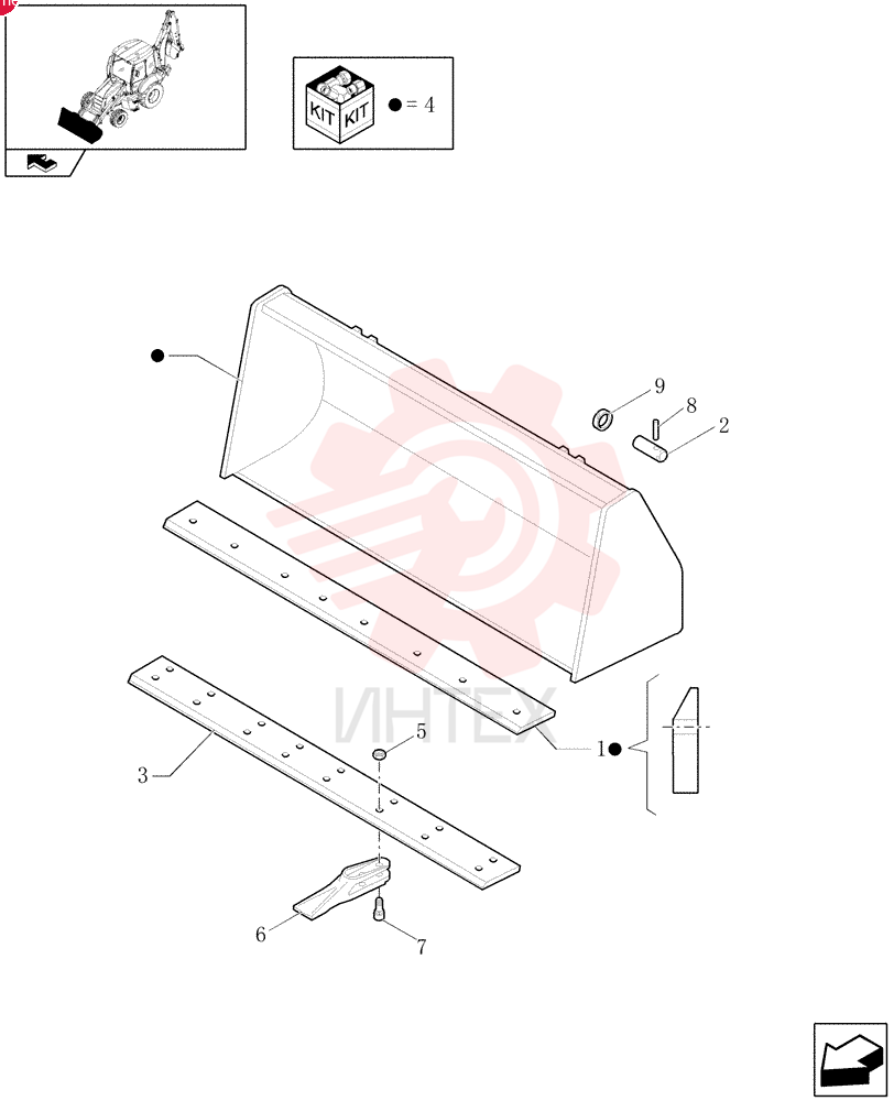 CUTTING EDGE,Weld on, 16 Holes, 200mm W x 2250mm L 85801034 (3)