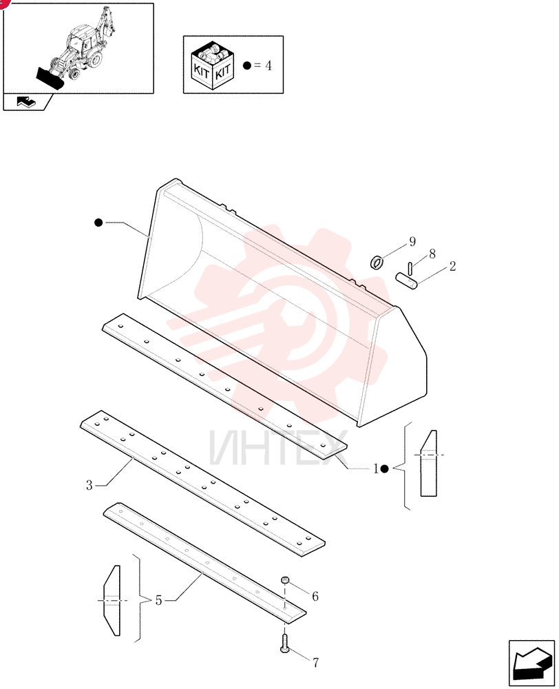 CUTTING EDGE,Weld on, 16 Holes, 200mm W x 2250mm L 85801034 (4)