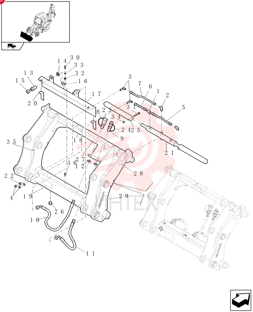 TEE,11/16"-16 x 9/16"-18 Br, ORFS