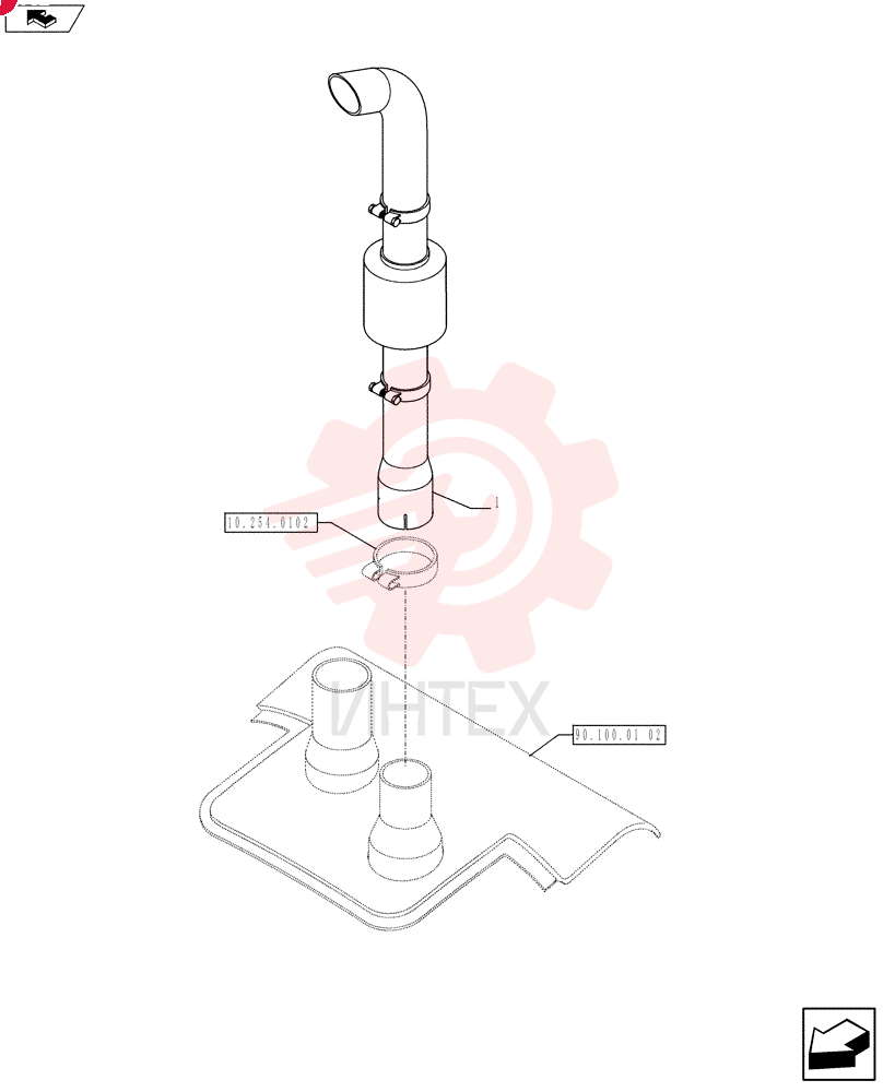 EXHAUST SYSTEM PIPE 87488498