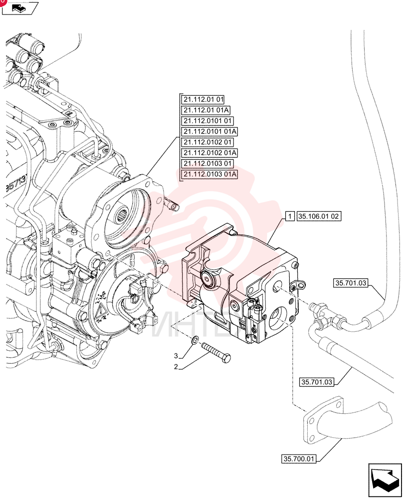 HYDRAULIC PUMP,71 CC 87735164 (1)