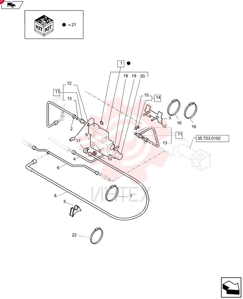 HYDRAULIC VALVE 85805223