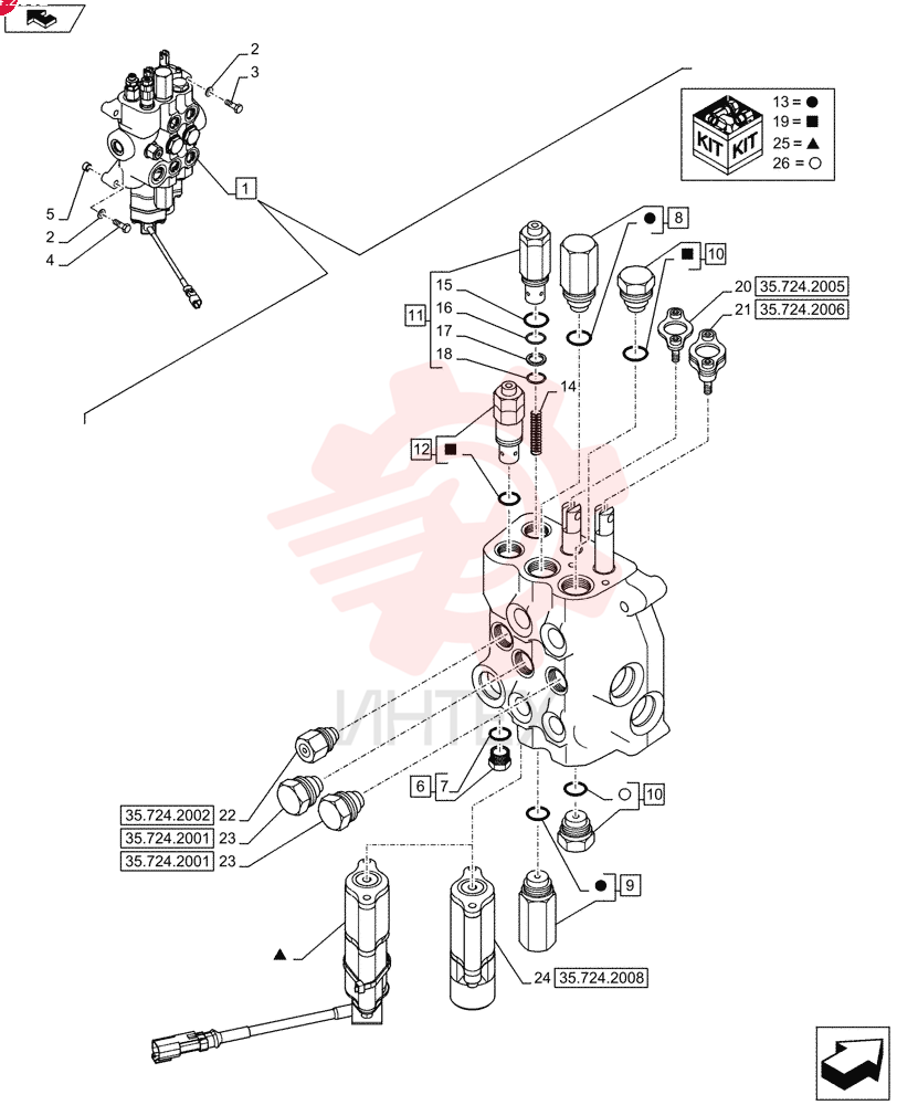 HYDRAULIC VALVE 84161432