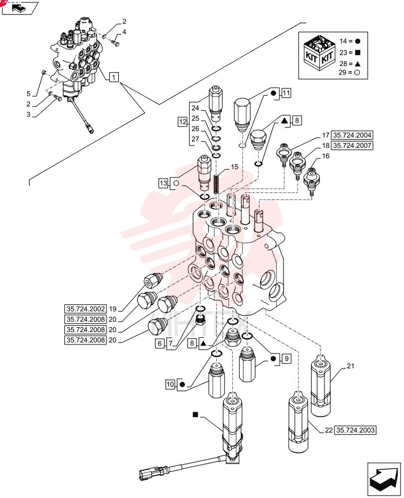 HYDRAULIC VALVE 84161433