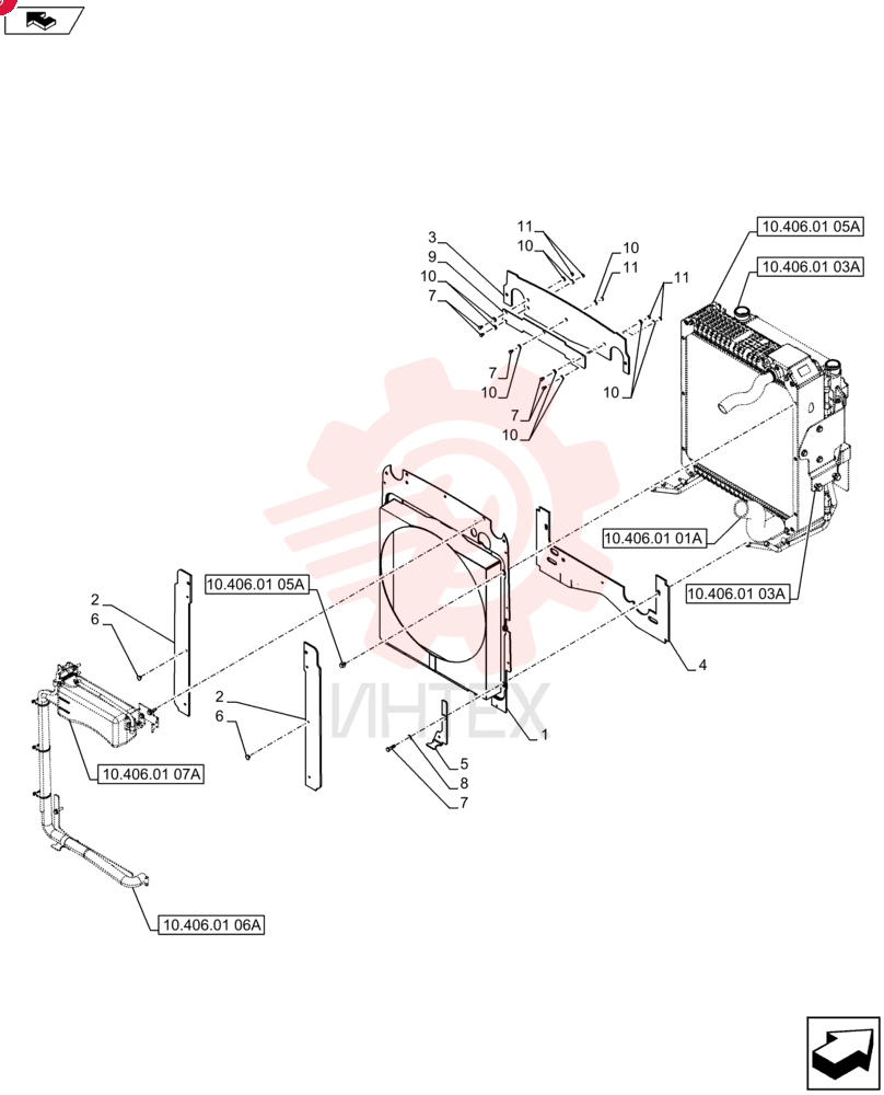 Схема (B95BTC) - LOADER BACKHOE - TIER 3 NRC (7/12-) 84488912 (1)