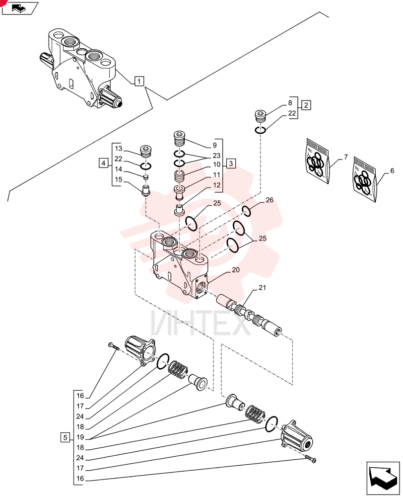 HYD VALVE SECTION 84231780