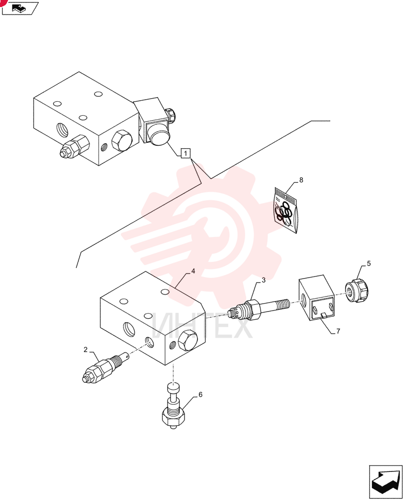 HYDRAULIC VALVE 87677466