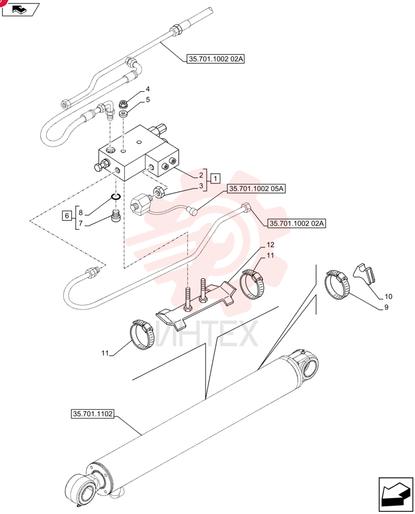 HYDRAULIC VALVE 85805223