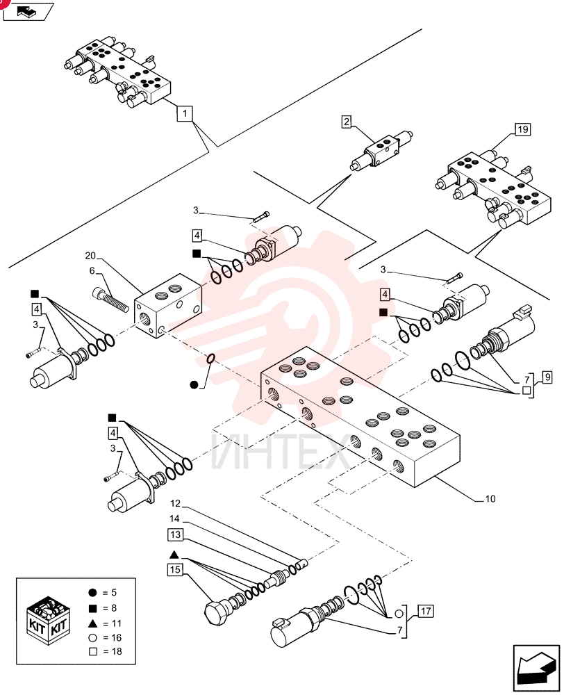 HYDRAULIC VALVE 85827471