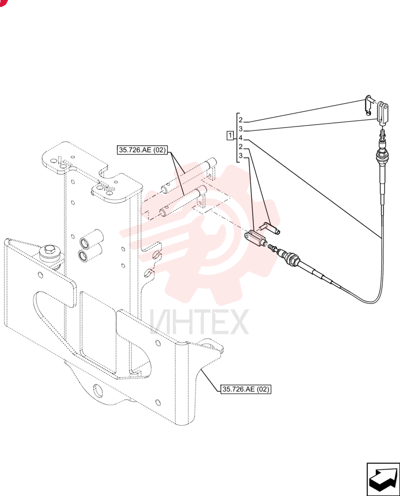 FLEXIBLE CABLE,900mm L