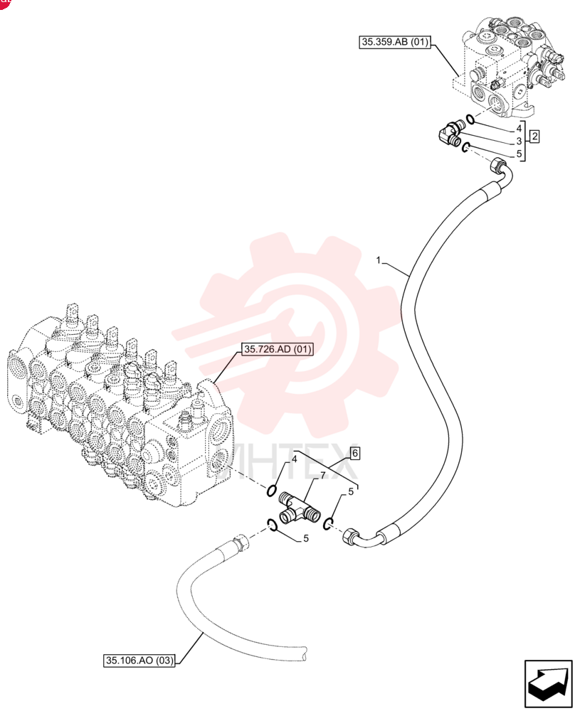 FLEXIBLE HOSE,19mm ID x 1000mm L