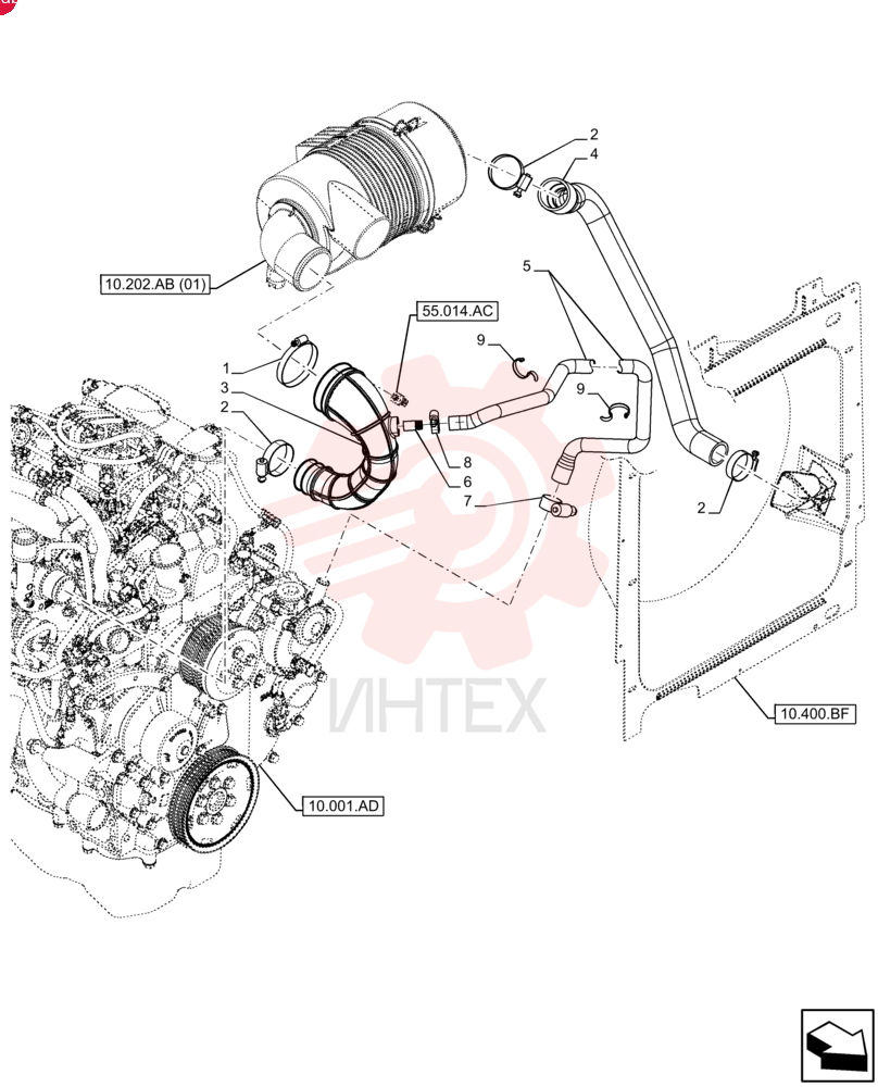 HOSE CLAMP,90.4mm - 114.3mm, Worm Gear 86625034 (2)