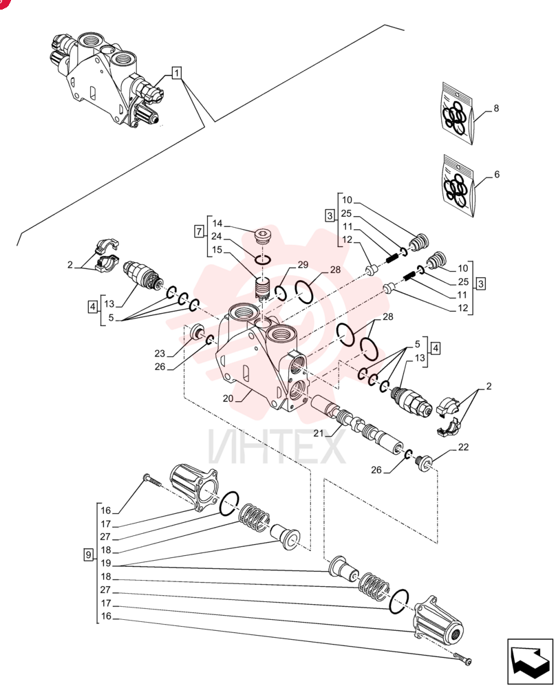 HYD VALVE SECTION