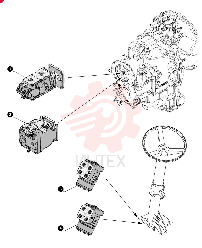 HYDRAULIC PUMP,40.26 CC