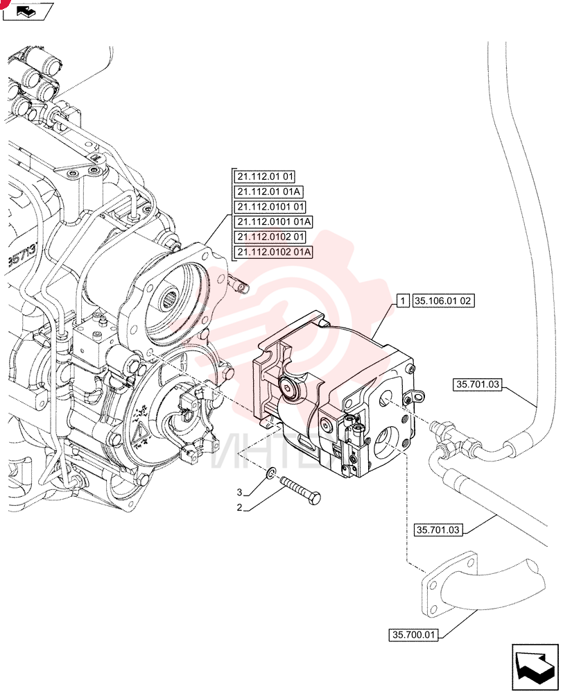 HYDRAULIC PUMP,71 CC 87735164 (1)