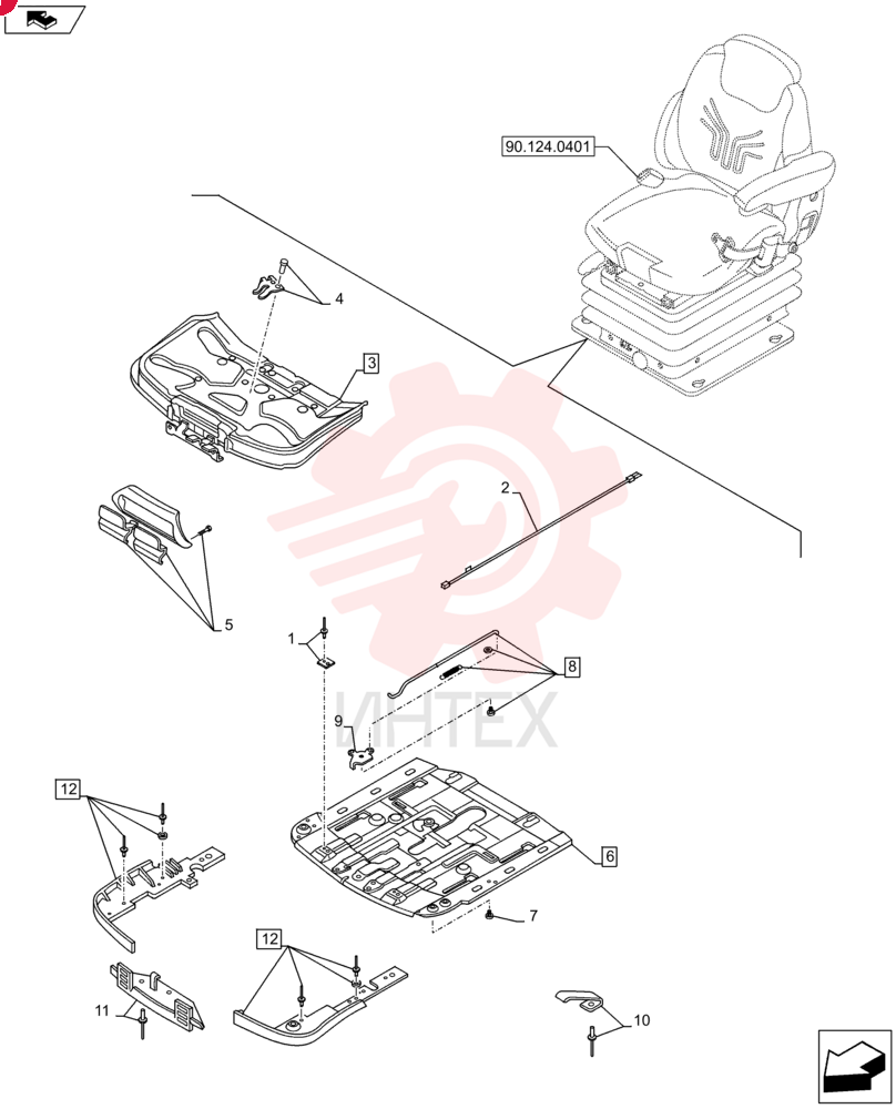 SET OF PARTS 84191178 (4)