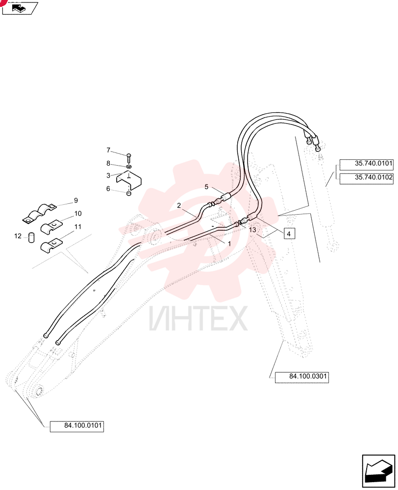 HYD TUBE,12 mm OD 87617945 (1)