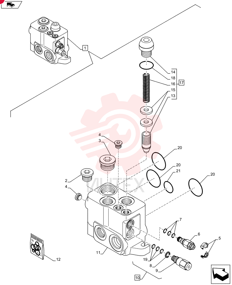 HYD VALVE SECTION 84231764