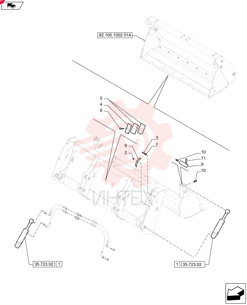 HYDRAULIC CYLINDER 47714749 (1)