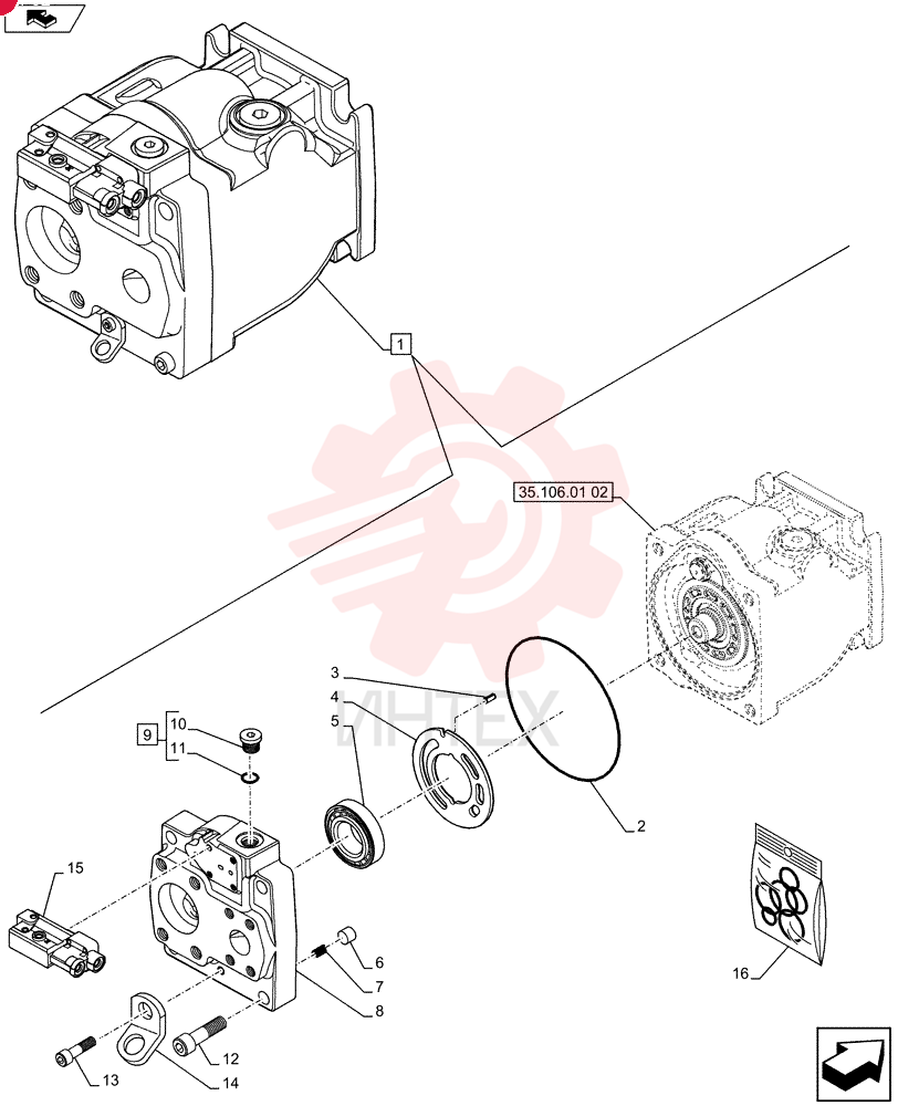 HYDRAULIC PUMP,71 CC 87735164 (2)