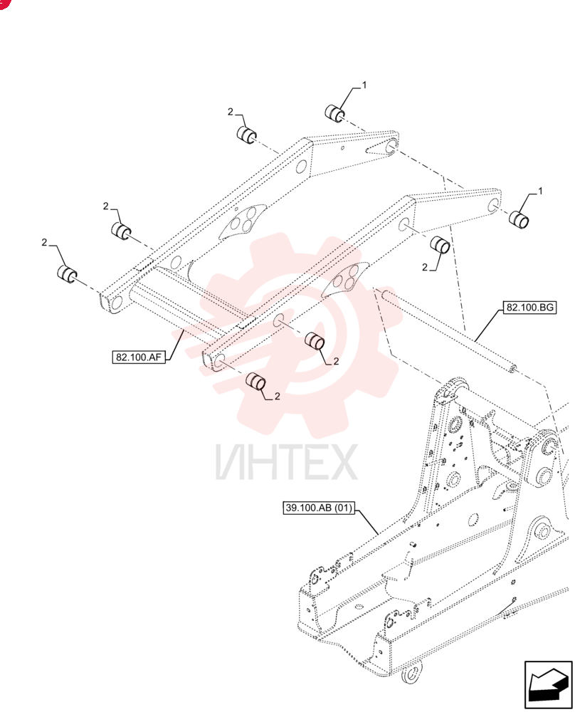 BUSHING,60.4mm ID x 73.96mm OD x 84.5mm L