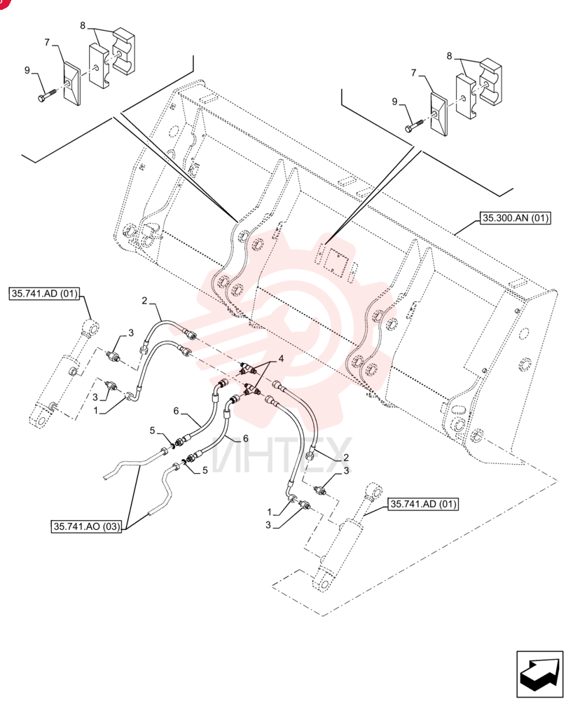 FLEXIBLE HOSE 87312340 (1)