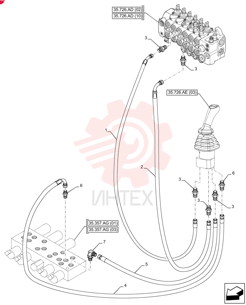 FLEXIBLE HOSE,6mm ID x 980mm L