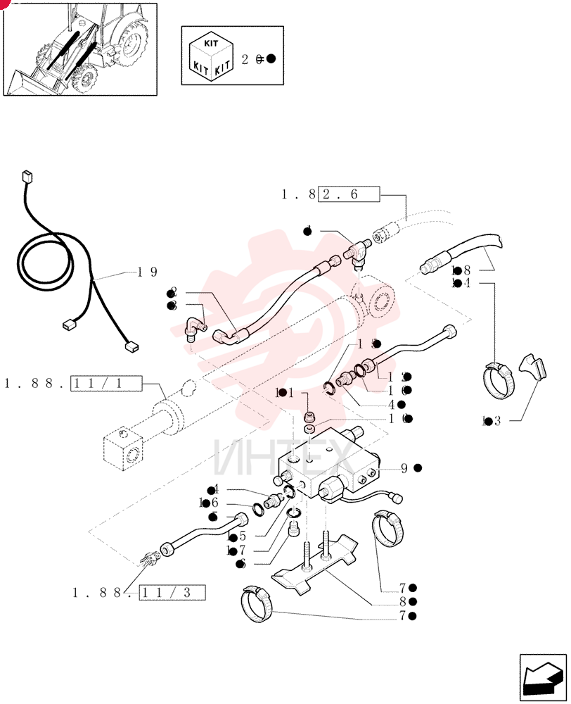 TEE,13/16'-16 ORFS x 9/16'-18 x 7/8'-14 ORB
