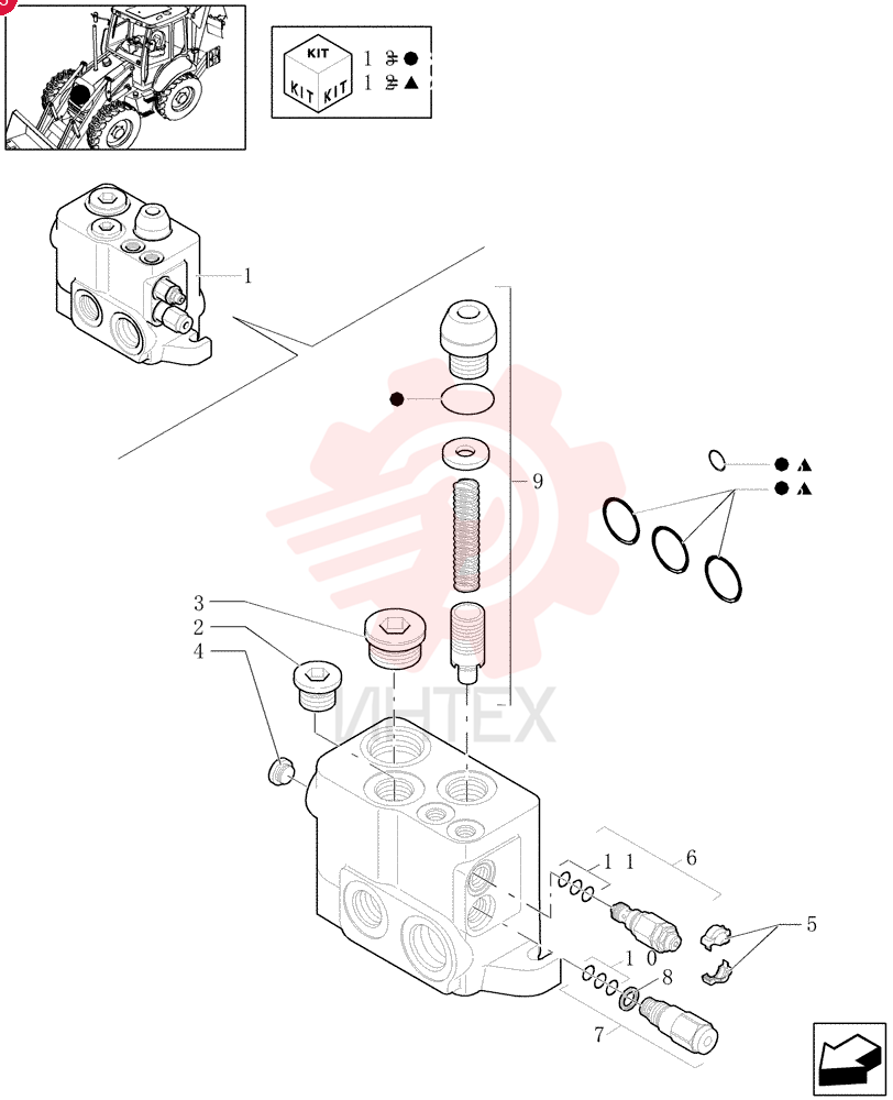 HYD VALVE SECTION