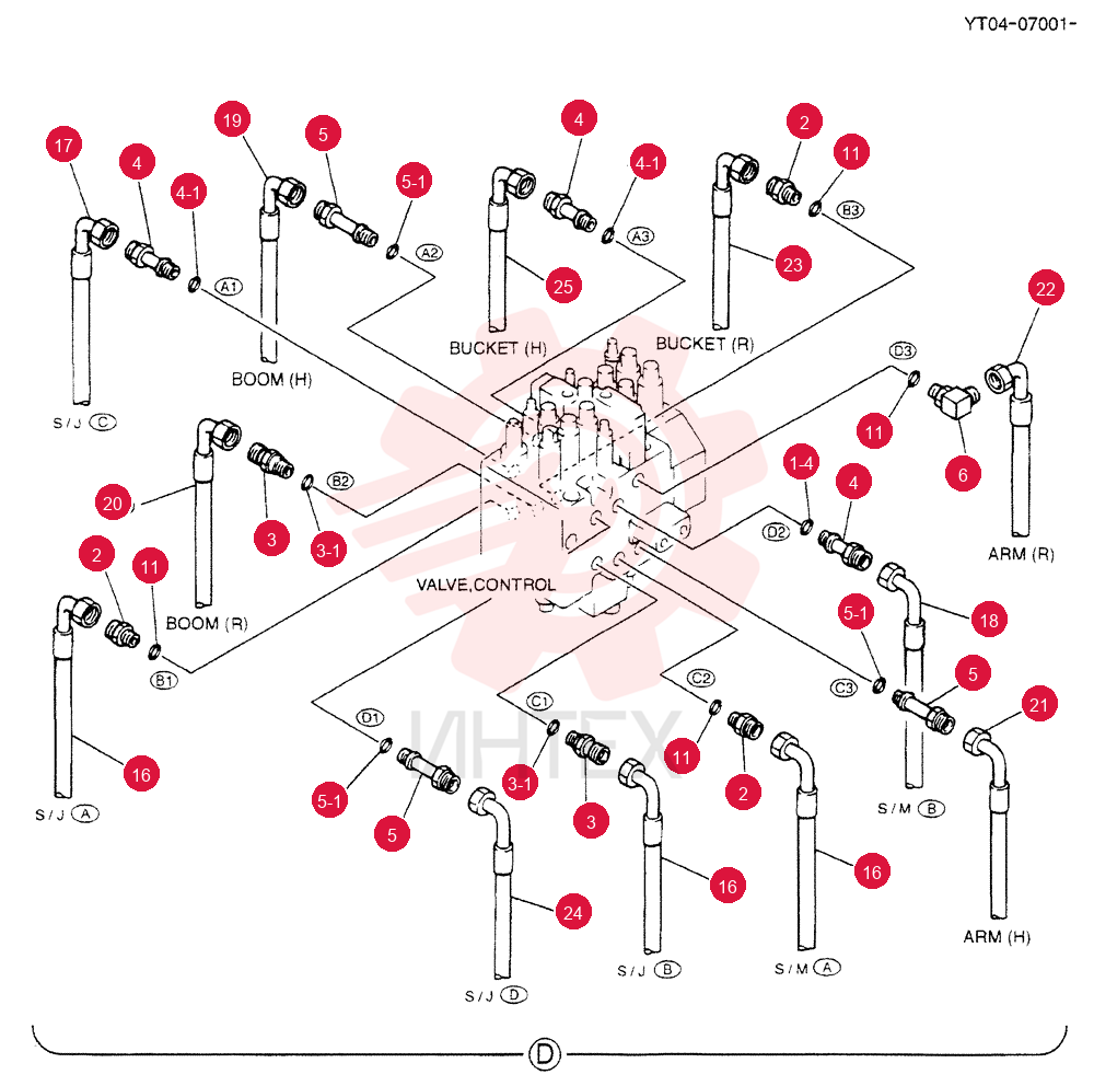 HYD LINES, UPP YT03H00027F2 (2)