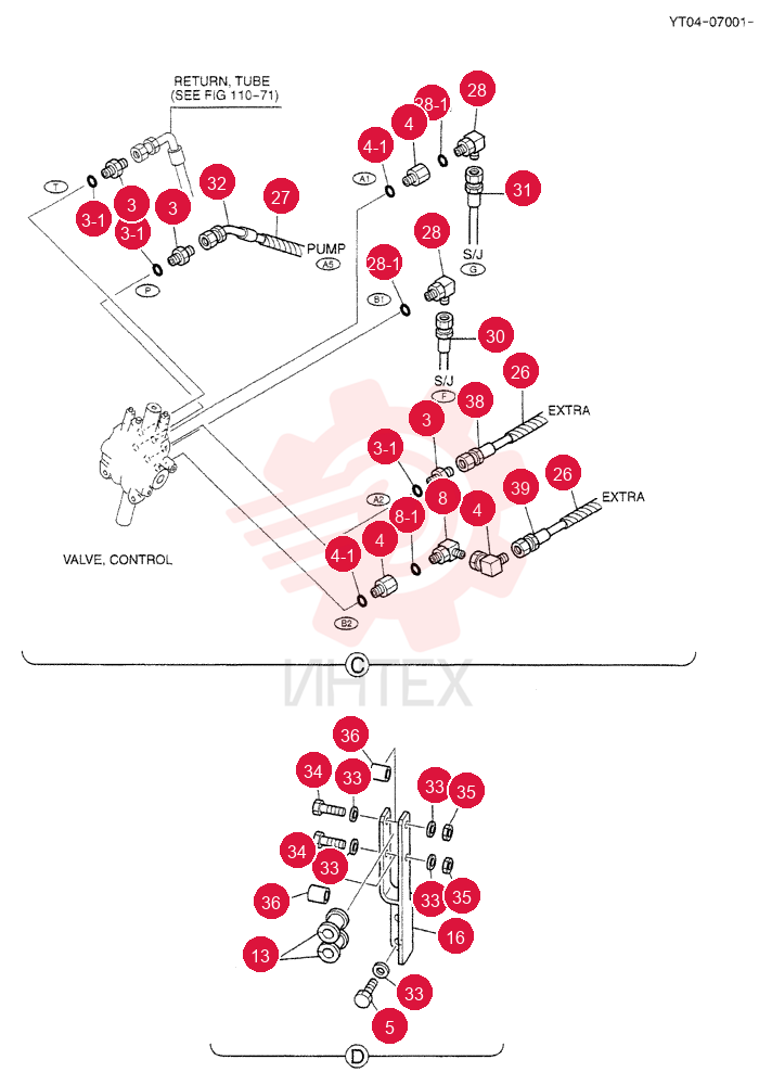 HYD LINES, UPP YT03H00034F4 (2)