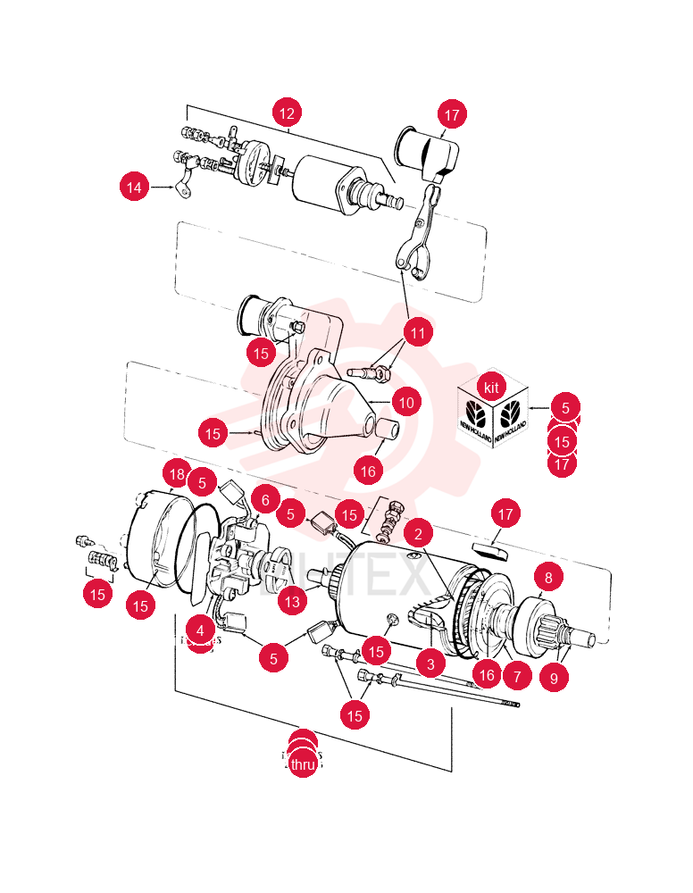 STARTER MOTOR E3NN11000AA