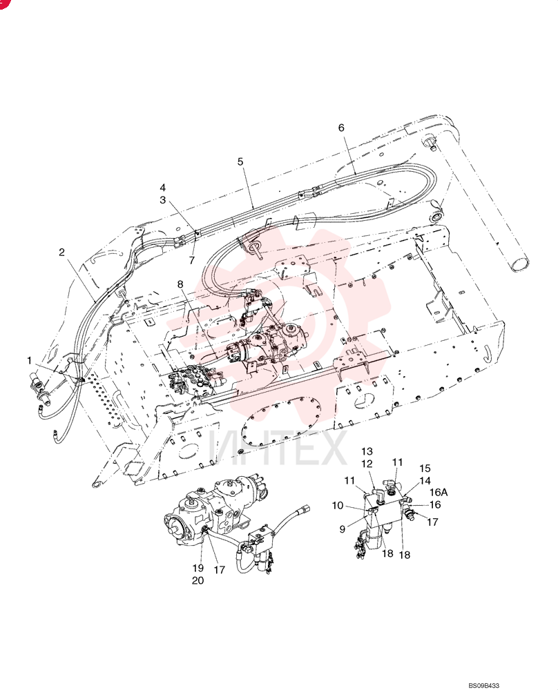 CLAMP,19mm, Coat, 8.7mm Bolt Hole, P Type 578070 (1)