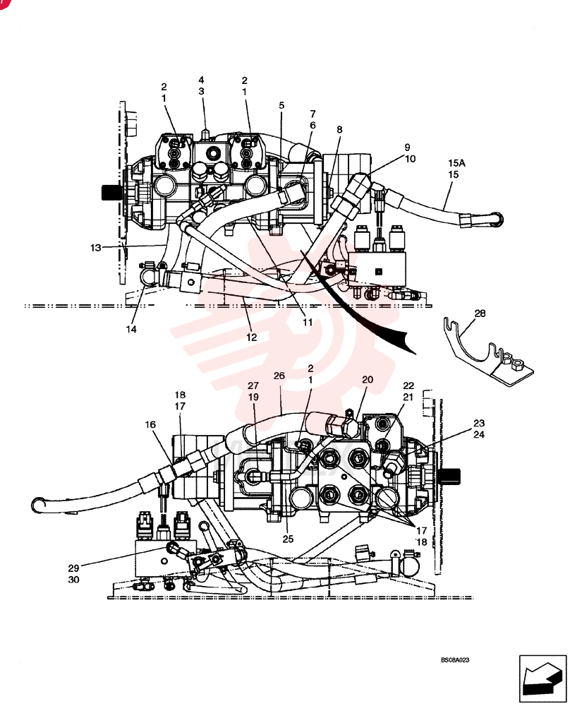 90 ELBOW,90 Degree, 7/16"-20, 37 Degree x 7/16"-20, O-Ring 216773 (2)