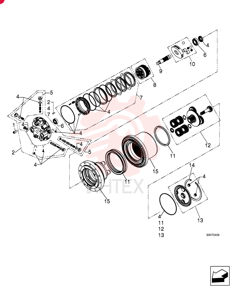 MOTOR-PUMP,50.9 CC 87588897 (2)