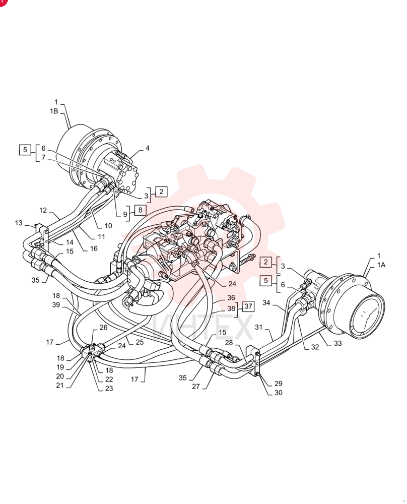 HYDRAULIC MOTOR 87447234
