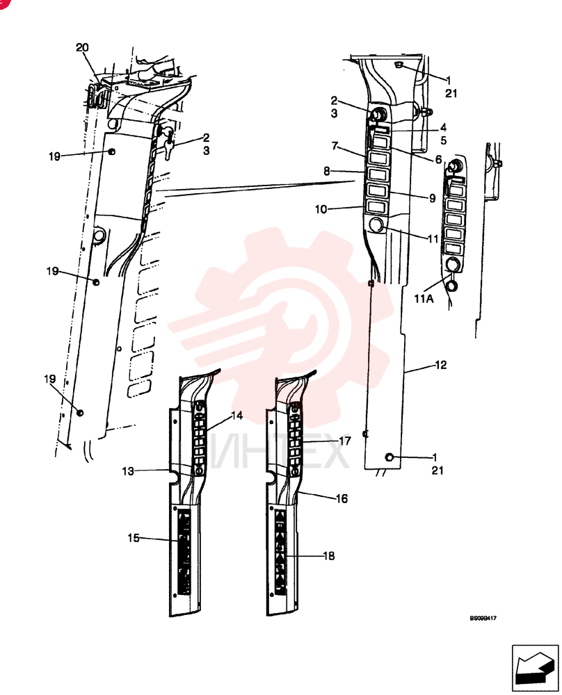 BOLT,M6 x 1 x 18.6mm OAL, Cl 8.8, Full Thd 86050272 (2)