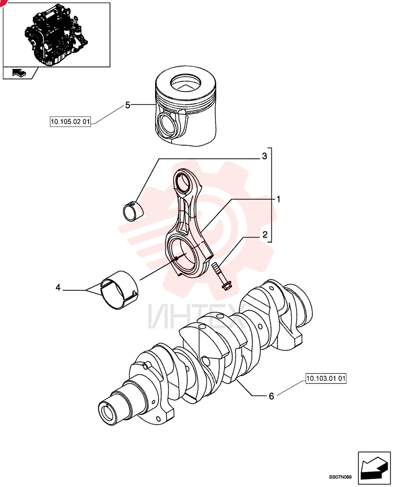 CONNECTING ROD 504113130