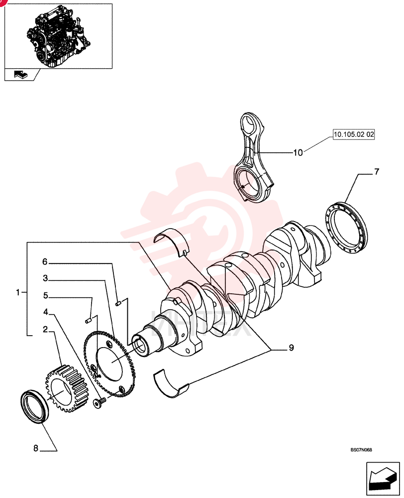 CRANKSHAFT 504213230
