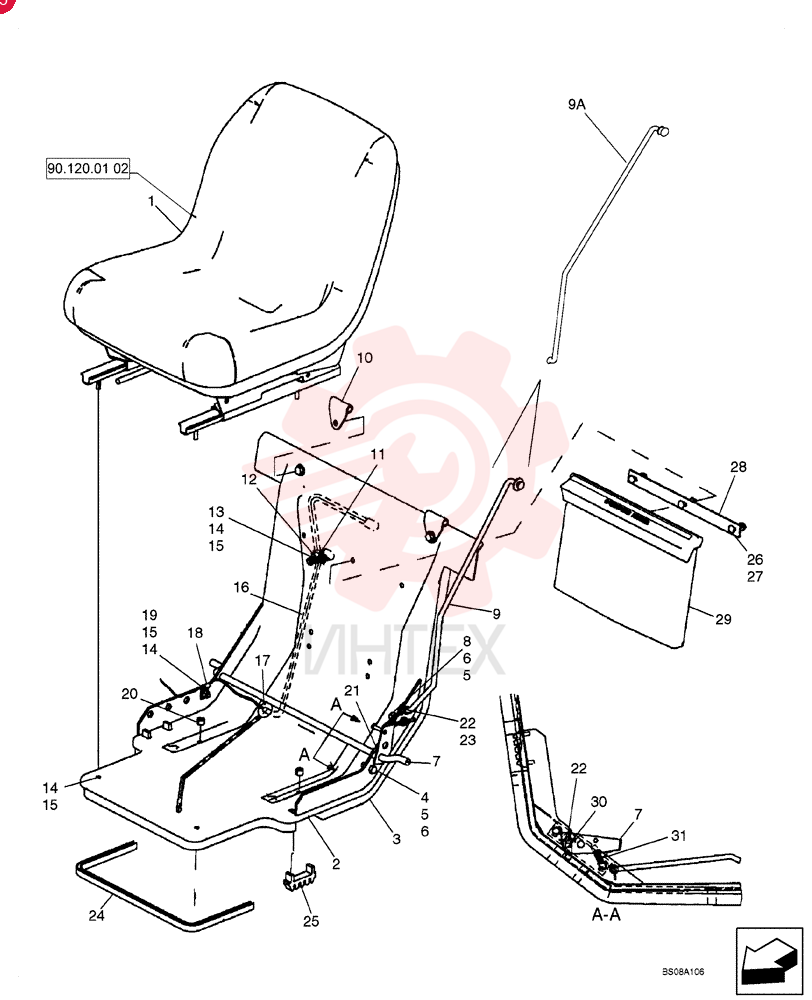 DRIVER SEAT 87019258 (1)