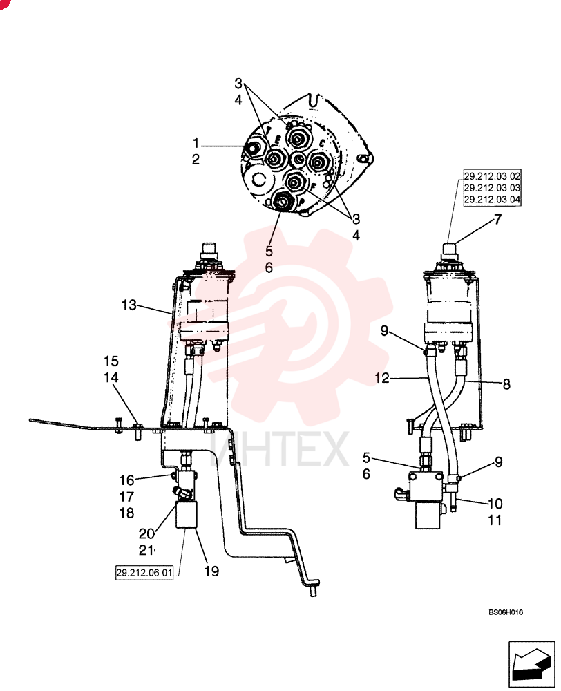 HYD CONNECTOR,3/8" Barb x 9/16"-18 x 2 3/16" L