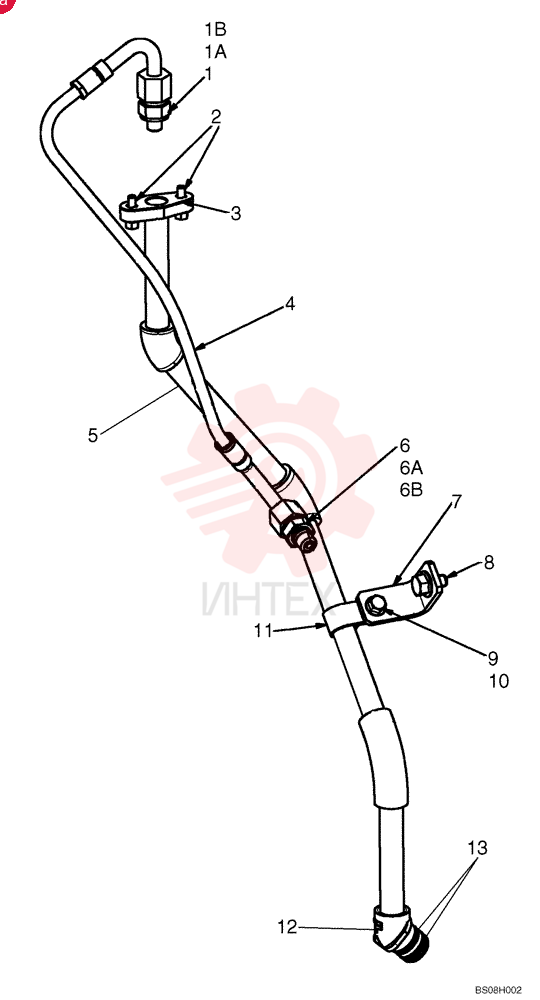 HYD CONNECTOR,11/16" - 16 ORFS x M10 x 1.25 ORB
