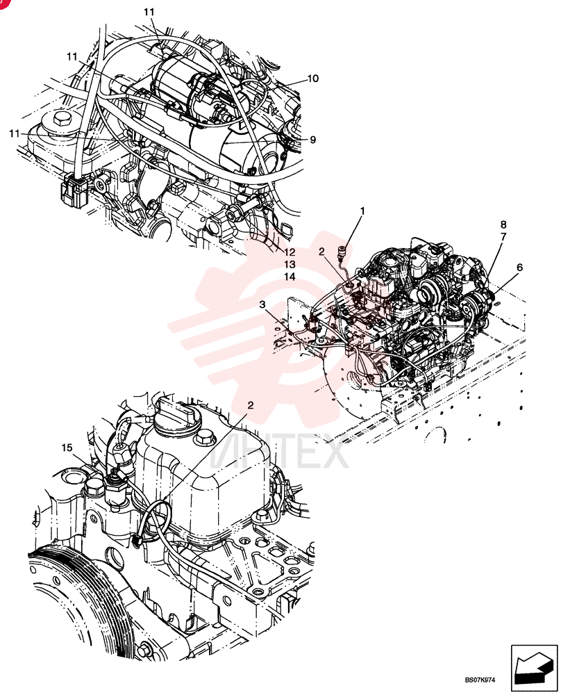 SWITCH,Air Filter Restriction 87013666