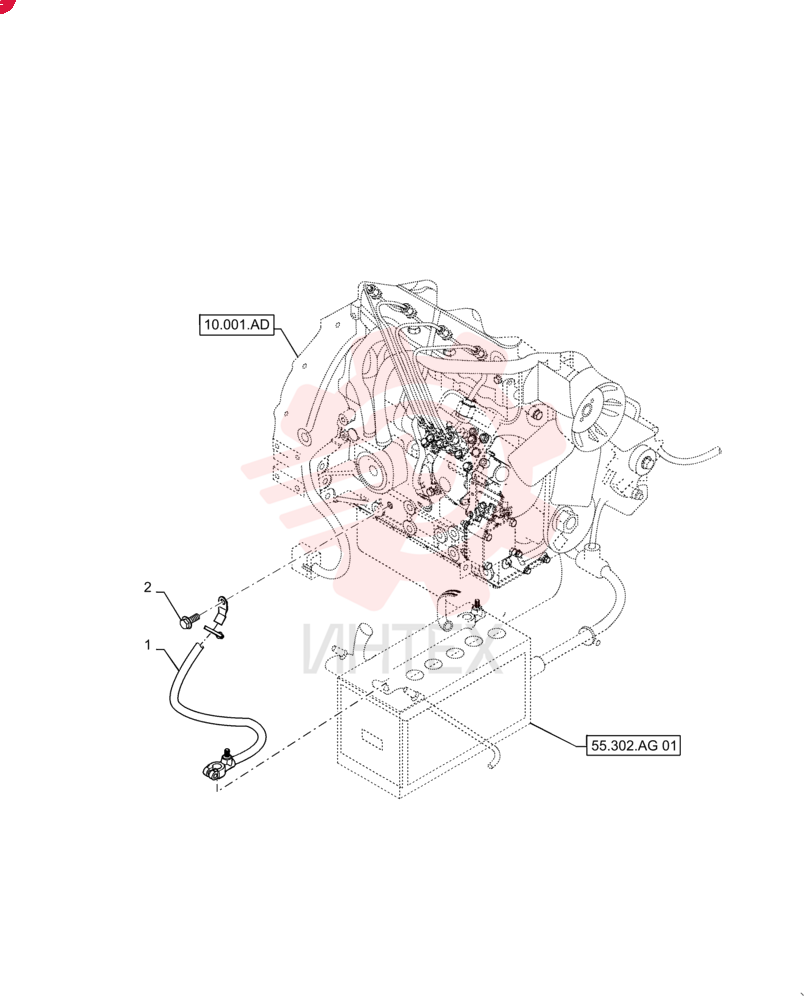NEG BATTERY CABLE 84298931